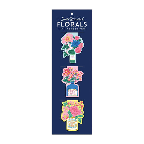 EVER UPWARD FLORAL MAGNETIC BOOKMARKS - TAYLOR. EMILY