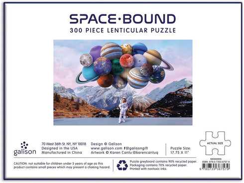SPACE-BOUND 300 PIECE LENTICULAR PUZZLE - CANTU. KAREN