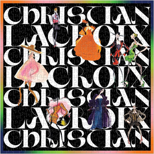 FLOWERS GALAXY DOUBLE SIDED 500 PIECE JIGSAW PUZZLE - LACROIX. CHRISTIAN