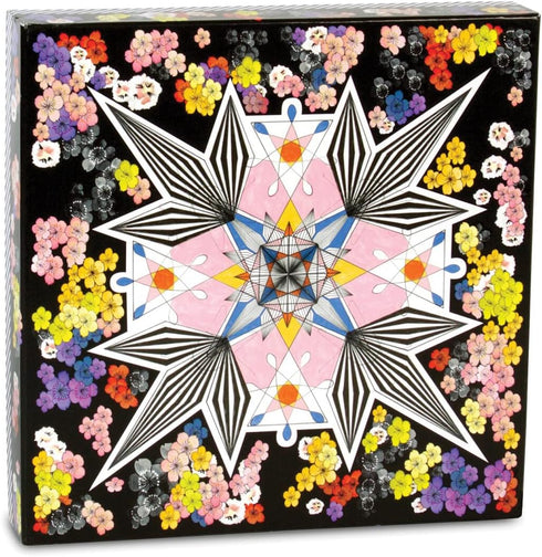FLOWERS GALAXY DOUBLE SIDED 500 PIECE JIGSAW PUZZLE - LACROIX. CHRISTIAN