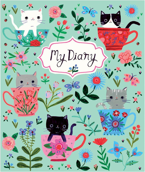 TEACUP KITTENS LOCKED DIARY