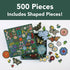 BUTTERFLY BOTANICA 500 PIECE JIGSAW PUZZLE WITH SHAPED PIECES - HERRERA. DIANA B
