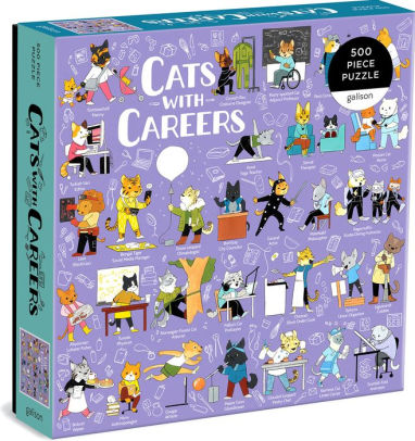 CATS WITH CAREERS 500 PIECE PUZZLE - GALISON ; NARRIGAN, ELOISE