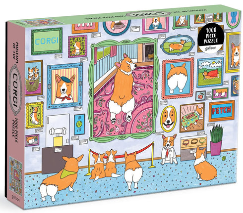 MUSEUM OF THE CORGI 1000 PIECE JIGSAW PUZZLE - PUCKETT. AVA