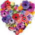 FLORA HEART 750 PIECE SHAPED JIGSAW PUZZLE - REAM. JULIE SEABROOK