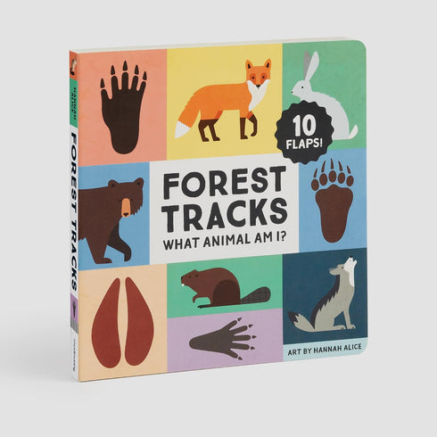 FOREST TRACKS: WHAT ANIMAL AM I? LIFT-THE-FLAP BOARD BOOK - ALICE. HANNAH
