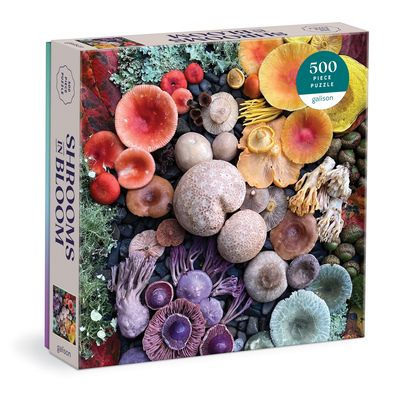 SHROOMS IN BLOOM 500 PIECE PUZZLE - GALISON MUDPUPPY