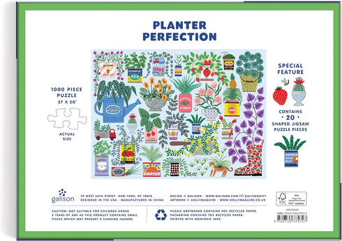 PLANTER PERFECTION 1000 PIECE JIGSAW PUZZLE WITH SHAPED PIECES - MAGUIRE. HOLLY