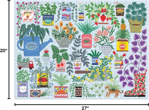 PLANTER PERFECTION 1000 PIECE JIGSAW PUZZLE WITH SHAPED PIECES - MAGUIRE. HOLLY
