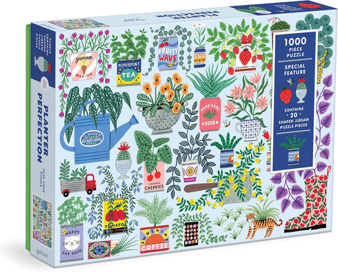 PLANTER PERFECTION 1000 PIECE JIGSAW PUZZLE WITH SHAPED PIECES - MAGUIRE. HOLLY