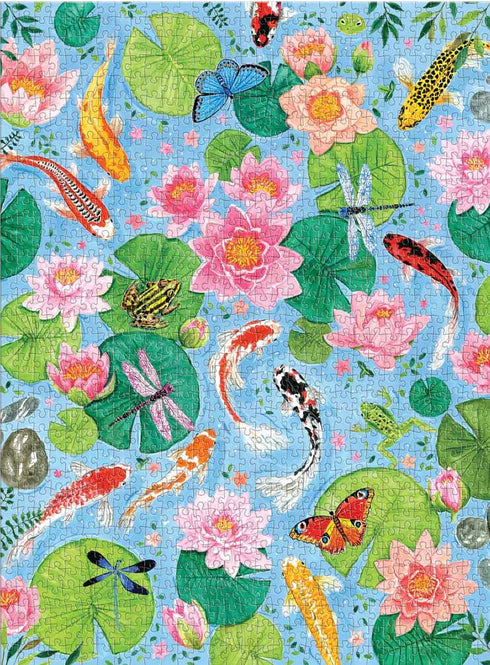 BY THE KOI POND 1000 PIECE JIGSAW PUZZLE - SHAW. CATHERINE