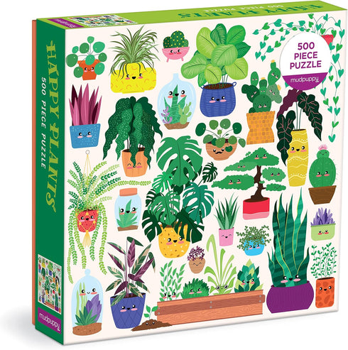 HAPPY PLANTS 500 PIECE JIGSAW PUZZLE - BHASME. ANKITA