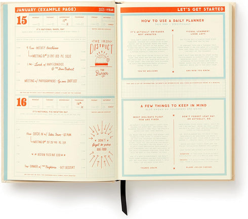 BIG PLANS UNDATED STANDARD PLANNER - BRASS MONKEY; GALISON