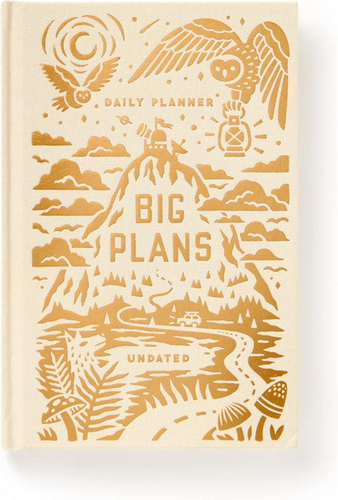 BIG PLANS UNDATED STANDARD PLANNER - BRASS MONKEY; GALISON