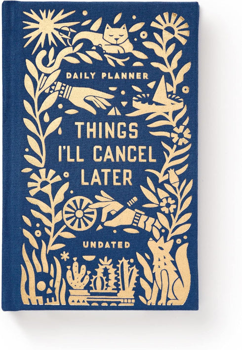 THINGS I'LL CANCEL LATER UNDATED MINI PLANNER - BRASS MONKEY; GALISON