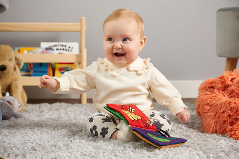 NATURE BABY CRINKLE FABRIC STROLLER BOOK - MOCHI KIDS