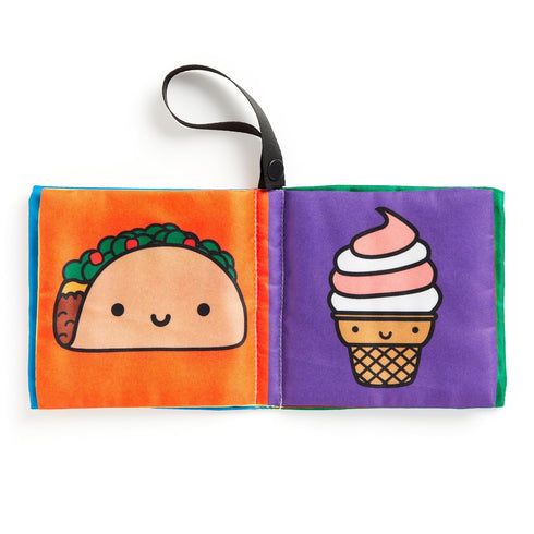 FOODIE BABY CRINKLE FABRIC STROLLER BOOK - MOCHI KIDS