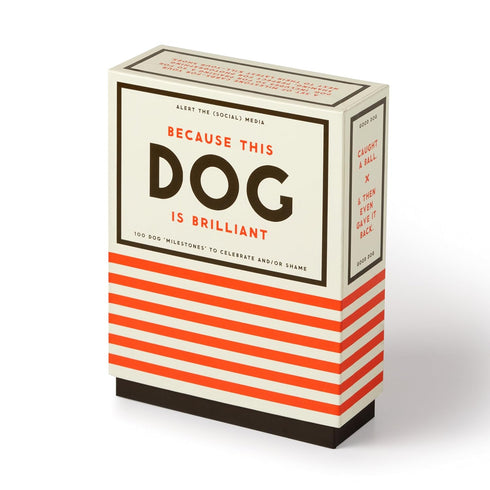 BECAUSE THIS DOG IS EMBARRASSIG - PET SHAME/PRAISE DECK - BRASS MONEKY; GALISON