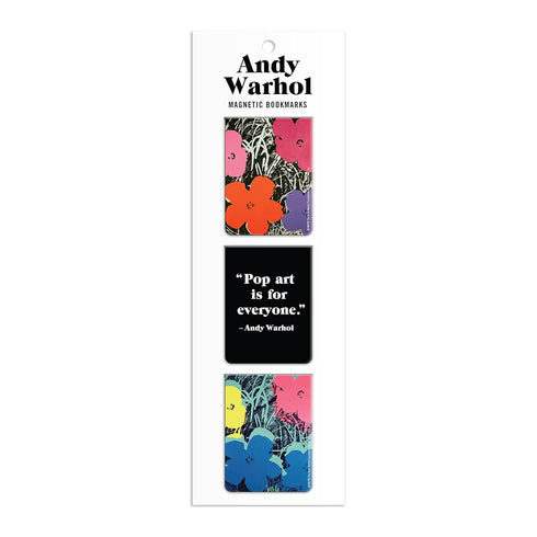 Andy Warhol Flowers Magnetic Bookmarks by Warhol. Andy