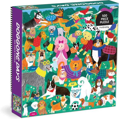 DOGGONE DAYS 500 PIECE JIGSAW PUZZLE - JONES. REBECCA