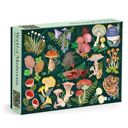 WORLD OF MUSHROOMS 1000 PIECE JIGSAW PUZZLE - GALISON; AKBAROVA. OLGA
