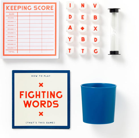 FIGHTING WORDS DICE GAME - BRASS MONEKY