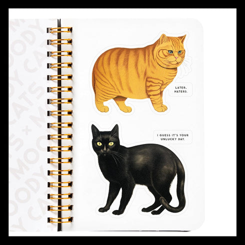 MOODY CATS STICKER BOOK - BRASS MONKEY