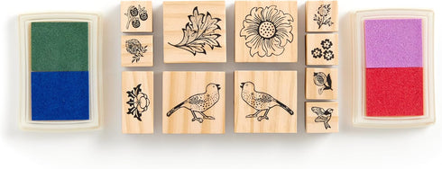 WILLIAM MORRIS RUBBER STAMP SET