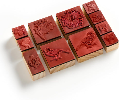 WILLIAM MORRIS RUBBER STAMP SET