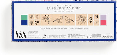 WILLIAM MORRIS RUBBER STAMP SET