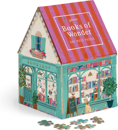 BOOKS OF WONDER 500 PIECE HOUSE JIGSAW PUZZLE - GALISON