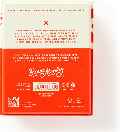 NOT TODAY, MURDER GAME - BRASS MONEKY