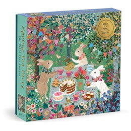 SPRING TEA PARTY 500 PIECE FOIL JIGSAW PUZZLE - GALISON