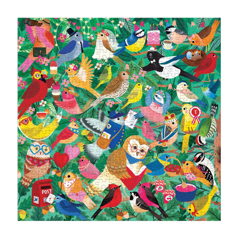 BIRDING AROUND 500 PIECE FAMILY JIGSAW PUZZLE - JONES. REBECCA