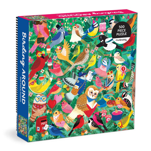 BIRDING AROUND 500 PIECE FAMILY JIGSAW PUZZLE - JONES. REBECCA