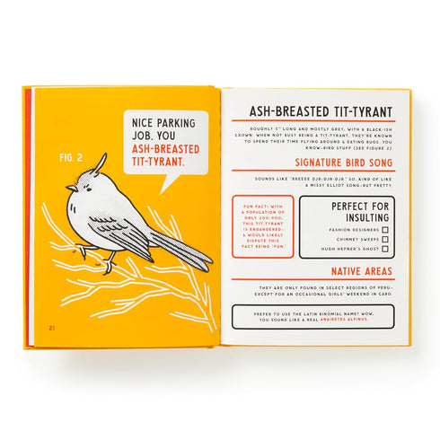 AN ILLUSTRATED GUIDE TO BIRDS THAT SOUND LIKE INSULTS - BRASS MONEKY