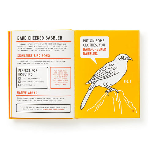 AN ILLUSTRATED GUIDE TO BIRDS THAT SOUND LIKE INSULTS - BRASS MONEKY