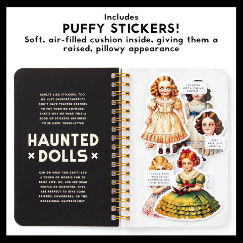 HAUNTED DOLLS STICKER BOOK - BRASS MONKEY
