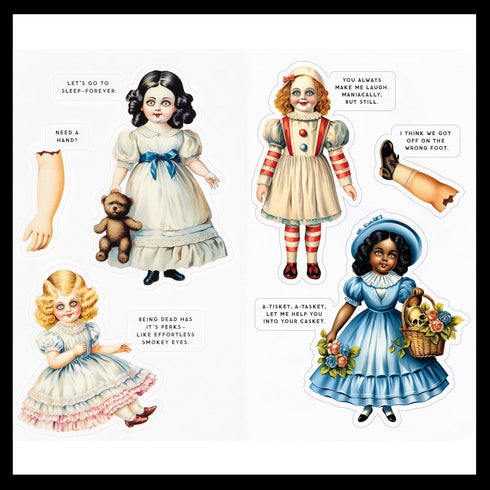 HAUNTED DOLLS STICKER BOOK - BRASS MONKEY