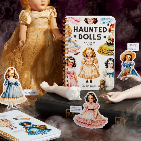 HAUNTED DOLLS STICKER BOOK - BRASS MONKEY