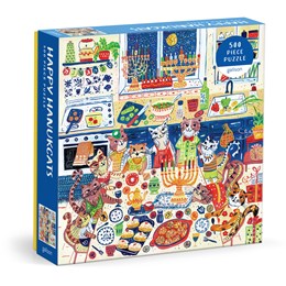 HAPPY HANUKATS 500 PIECE JIGSAW PUZZLE - GALISON