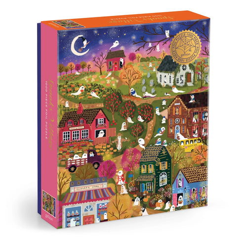 SPOOKY VILLAGE 1000 PIECE FOIL JIGSAW PUZZLE - LAFORME. JOY