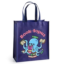BOOK-TOPUS REUSABLE SHOPPING BAG