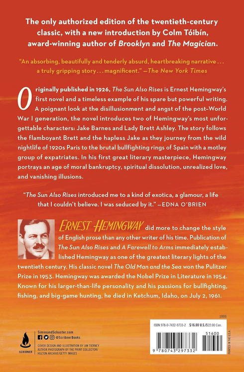 THE SUN ALSO RISES: THE AUTHORIZED EDITION - HEMINGWAY. ERNEST