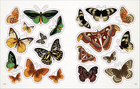 BEES, BIRDS & BUTTERFLIES STICKER ANTHOLOGY (1,000+ VINTAGE STICKERS) - DK