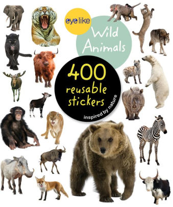 WILD ANIMALS EYELIKE STICKERS