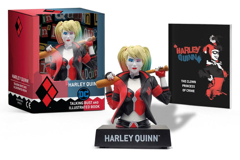 HARLEY QUINN TALKING FIGURE AND ILLUSTRATED BOOK - RP MINIS