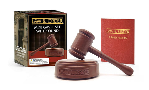 LAW & ORDER: MINI GAVEL SET WITH SOUND - RP MINIS