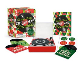 TEENY-TINY CHRISTMAS TURNTABLE: INCLUDE 3 HOLIDAY LPS TO PLAY - RP MINIS
