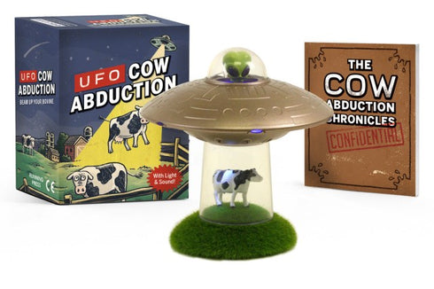 UFO COW ABDUCTION: BEAM UP YOUR BOVINE (WITH LIGHT AND SOUND) - RP MINIS